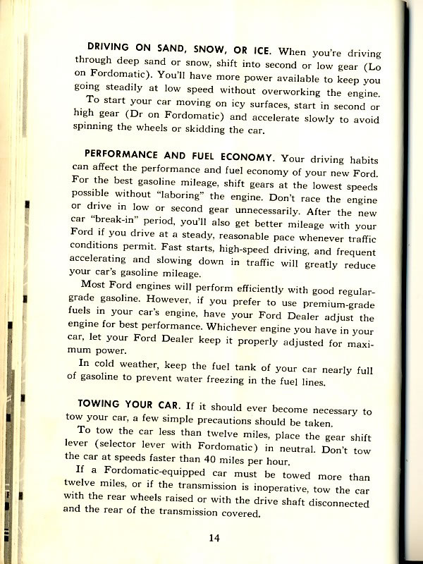 1956 Ford Owners Manual Page 15